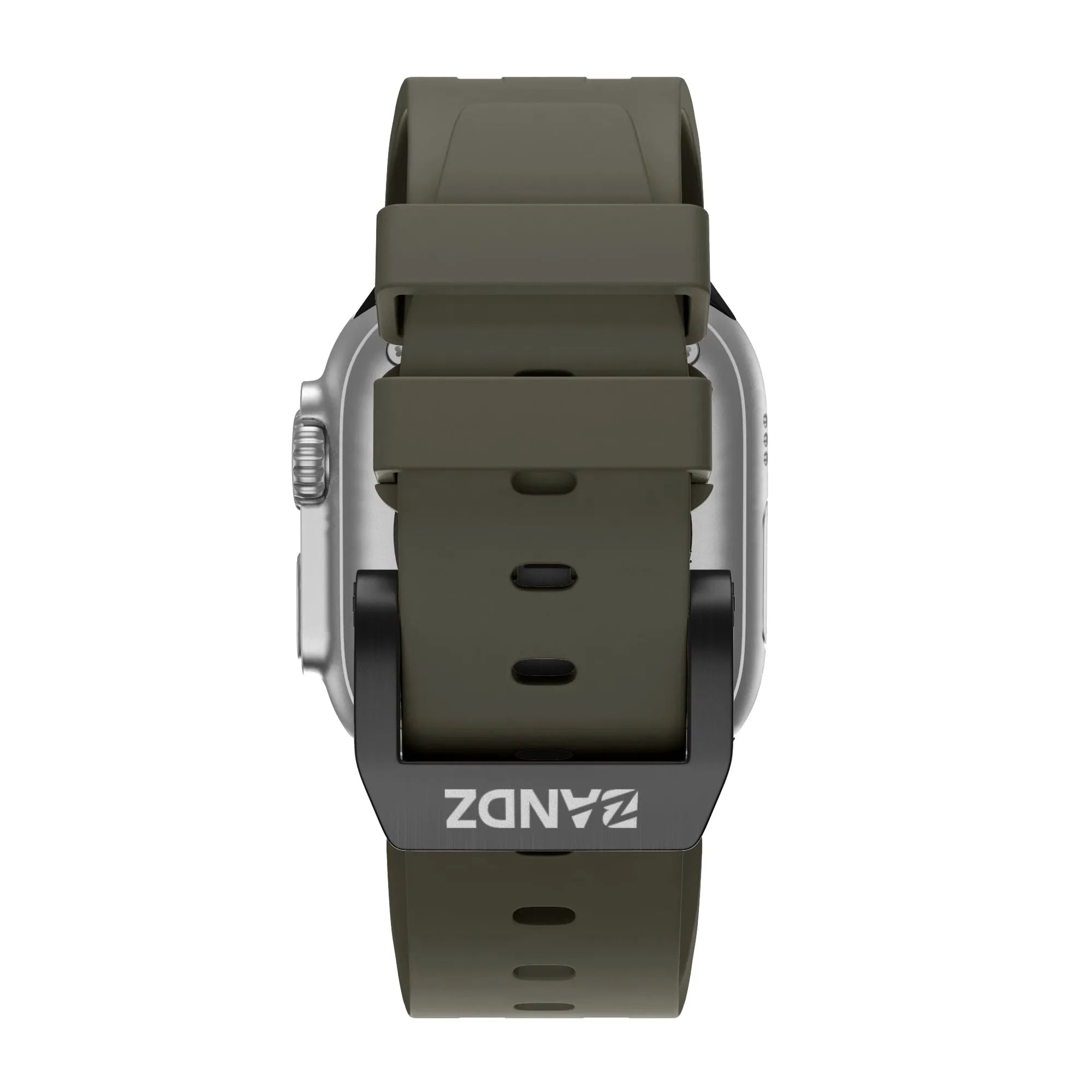 Bandz Correa silicona 'Luxe Liquid' Apple Watch (cafe/negro)
