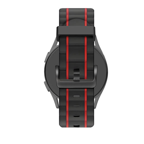 Bandz Correa deportiva a rayas OnePlus Watch Lite (negro/rojo)