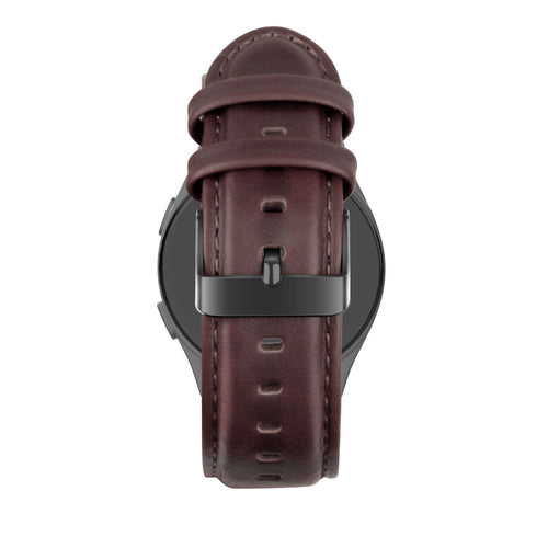 Bandz Correa cuero 'Classic' Huawei Watch GT 6 - 46mm (marrón oscuro)