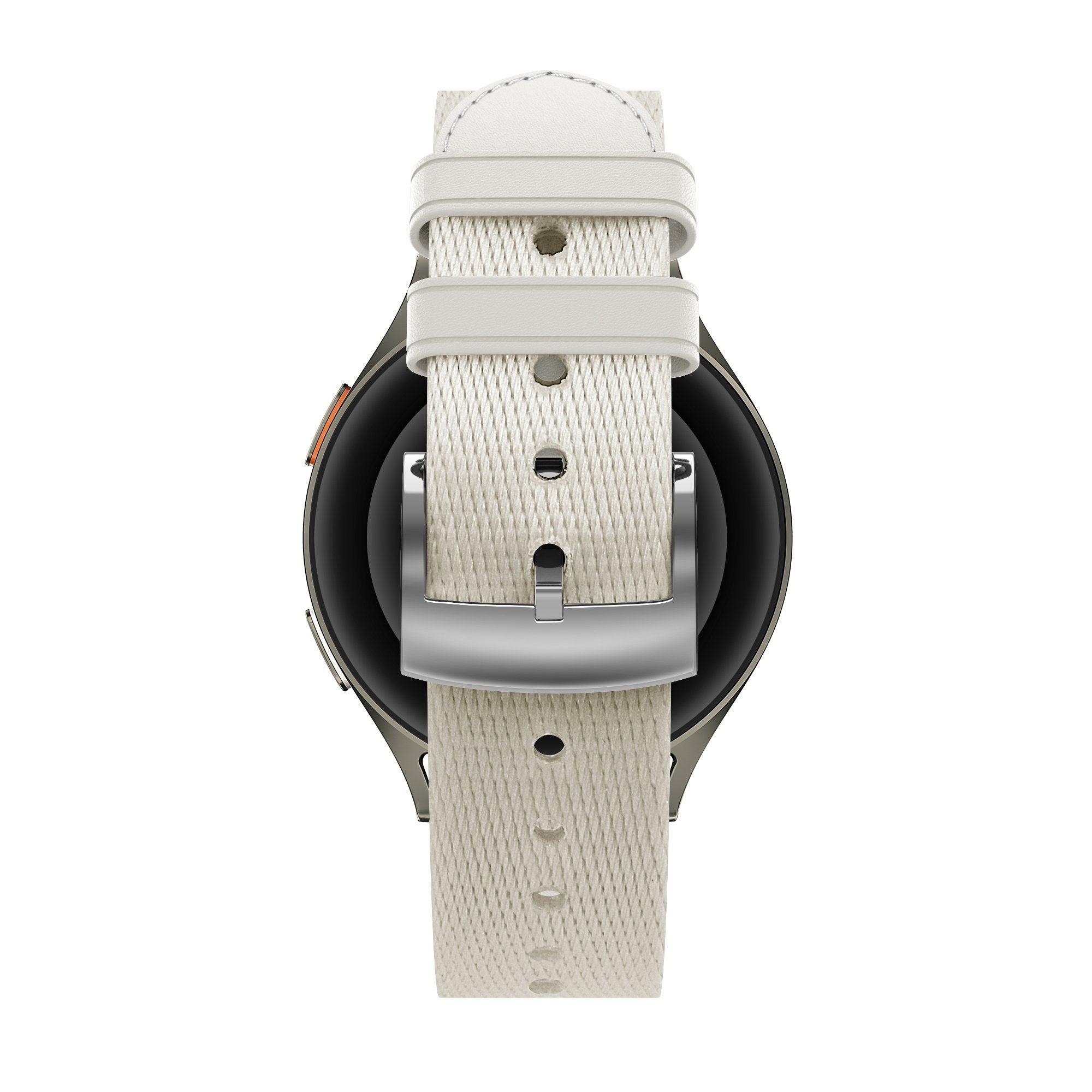 Bandz Correa cuero híbrida 'Easy Fit' Huawei Watch GT 5 - 41mm (blanco estrella)