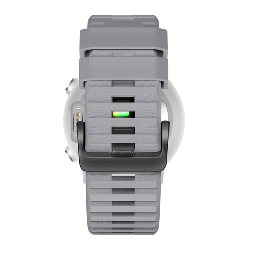 Bandz Garmin Forerunner 745 Buckled Silicone Strap (Grey)