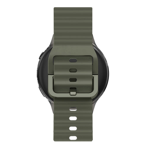 Bandz Garmin Bounce 2 Silicone Strap 'Wave' (Army Green)