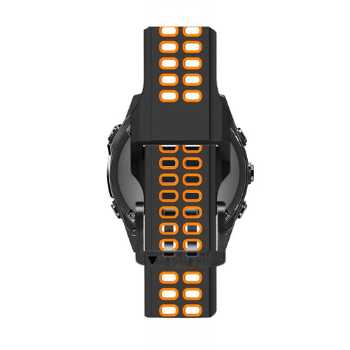 Bandz Correa deportiva con hebilla Garmin Instinct (negro/naranja)