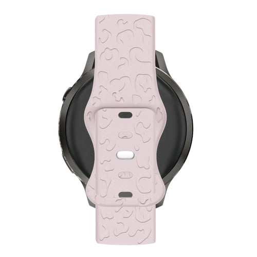 Bandz Garmin Bounce 2 Silicone Strap 'Leopard' (Pink)