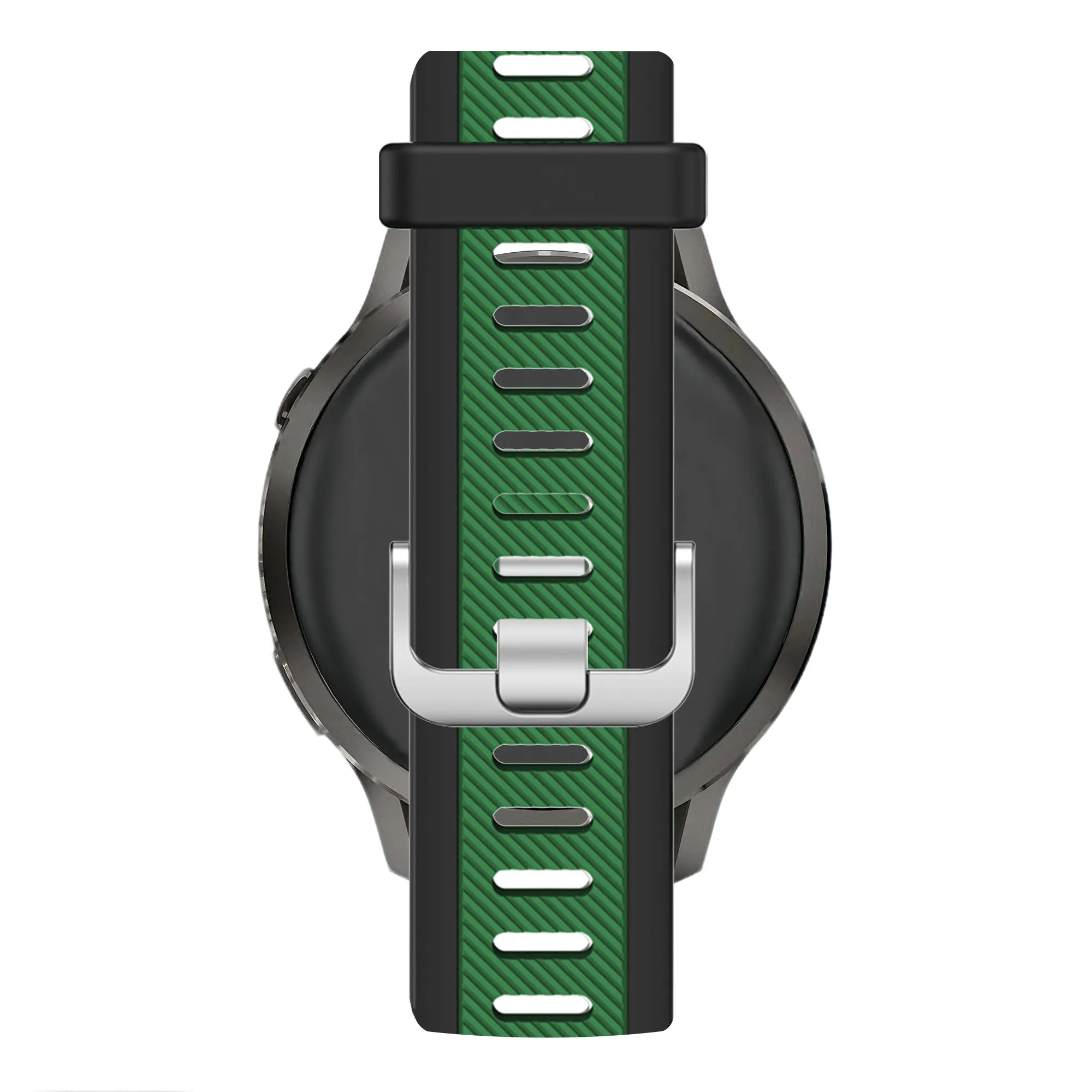 Bandz Correa deportiva 'Doble' con hebilla Garmin Vivomove Trend (negro/verde)