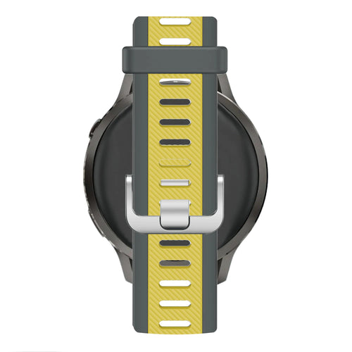 Bandz Garmin Venu 3 Dual Buckled Sport Strap (Grey/Yellow)