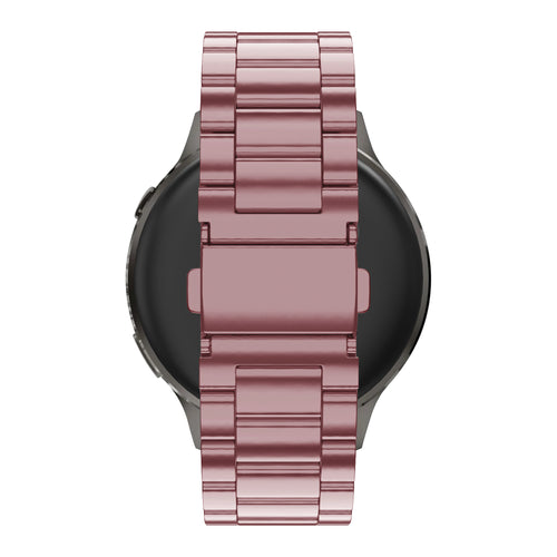 Bandz Garmin Forerunner 255s Steel Strap 'Classic' (Pink)