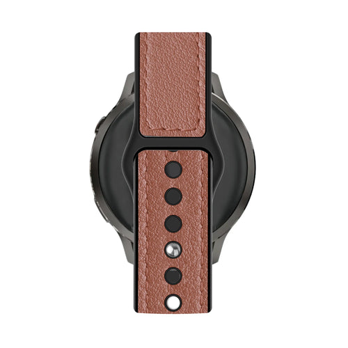 Bandz Correa cuero 'Híbrida' Garmin Venu 4 - 45mm (marrón)
