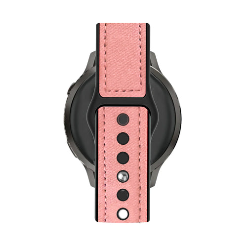 Bandz Garmin Bounce 2 Leather Strap 'Hybrid' (Pink)
