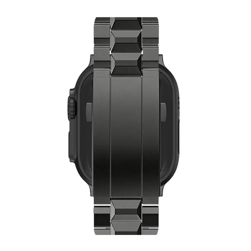 Bandz Correa titanio 'Deluxe' Apple Watch (negro)
