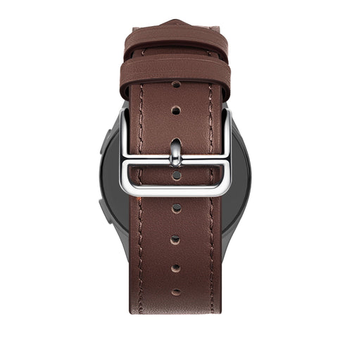 Bandz Huawei Watch GT 5 Pro - 46mm Leather Strap 'Deluxe' (Brown)