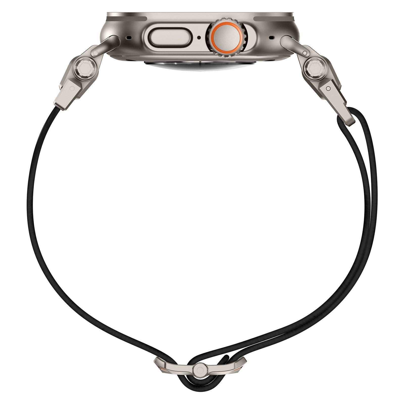 Correa poliéster 'Explorer' Apple Watch Ultra (negro con titanio)