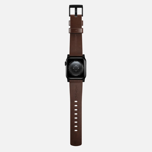 Nomad Correa cuero moderna Apple Watch (marrón/negro)