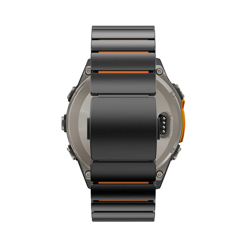 Bandz Correa titanio 'Hybrid' Garmin Fenix 9 - 47mm (negro/naranja)