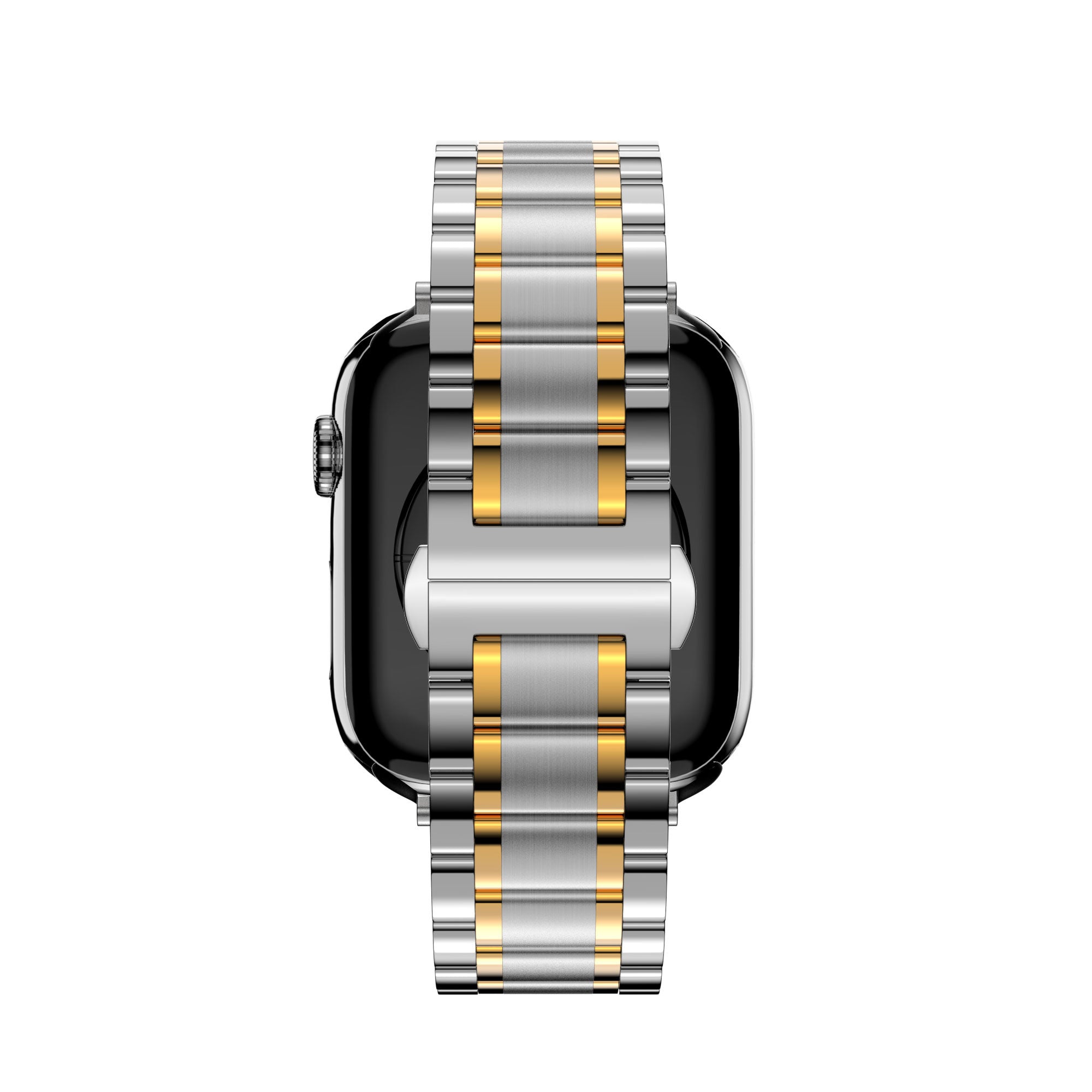 Bandz Correa acero con eslabones 'Deluxe' Apple Watch Ultra (plata/oro)