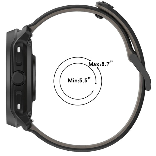 Correa silicona a rayas ICE Smart TKS Rectangular 1.41 (negro)