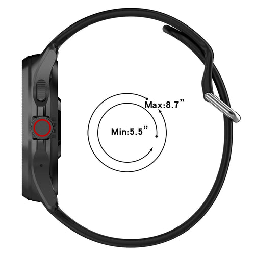 Correa silicona con hebilla TicWatch Pro 5 Enduro (negro)