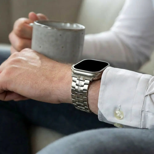 Apple Watch Steel Iron Strap (Silver)