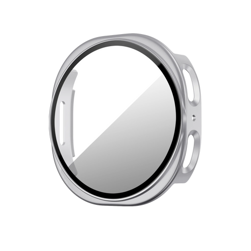 Bandz Funda PC con vidrio Samsung Galaxy Watch 8 - 44mm (plateado)