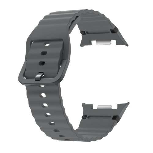 Correa silicona ondulada Samsung Galaxy Watch 8 - 40mm (gris oscuro)