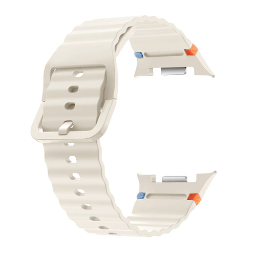 Correa silicona Wave Samsung Galaxy Watch 8 - 44mm (blanco estrella)