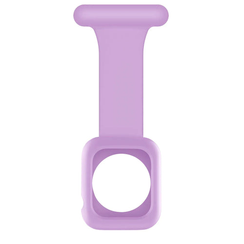 Silicone Nurse Fob, lilac, without a watch, 3/4 front view