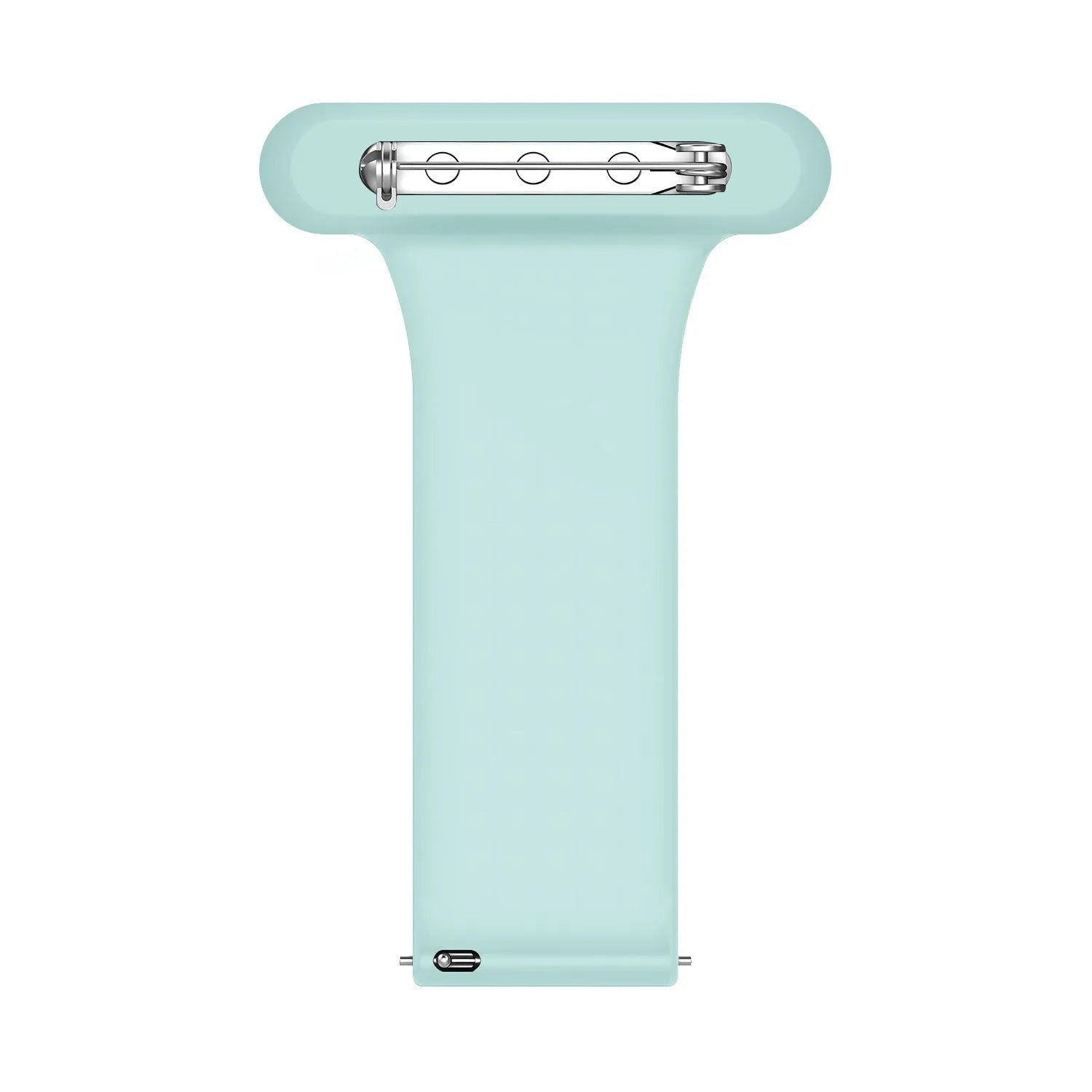 Silicone Nurse Fob, light green, without a watch, 3/4 front view