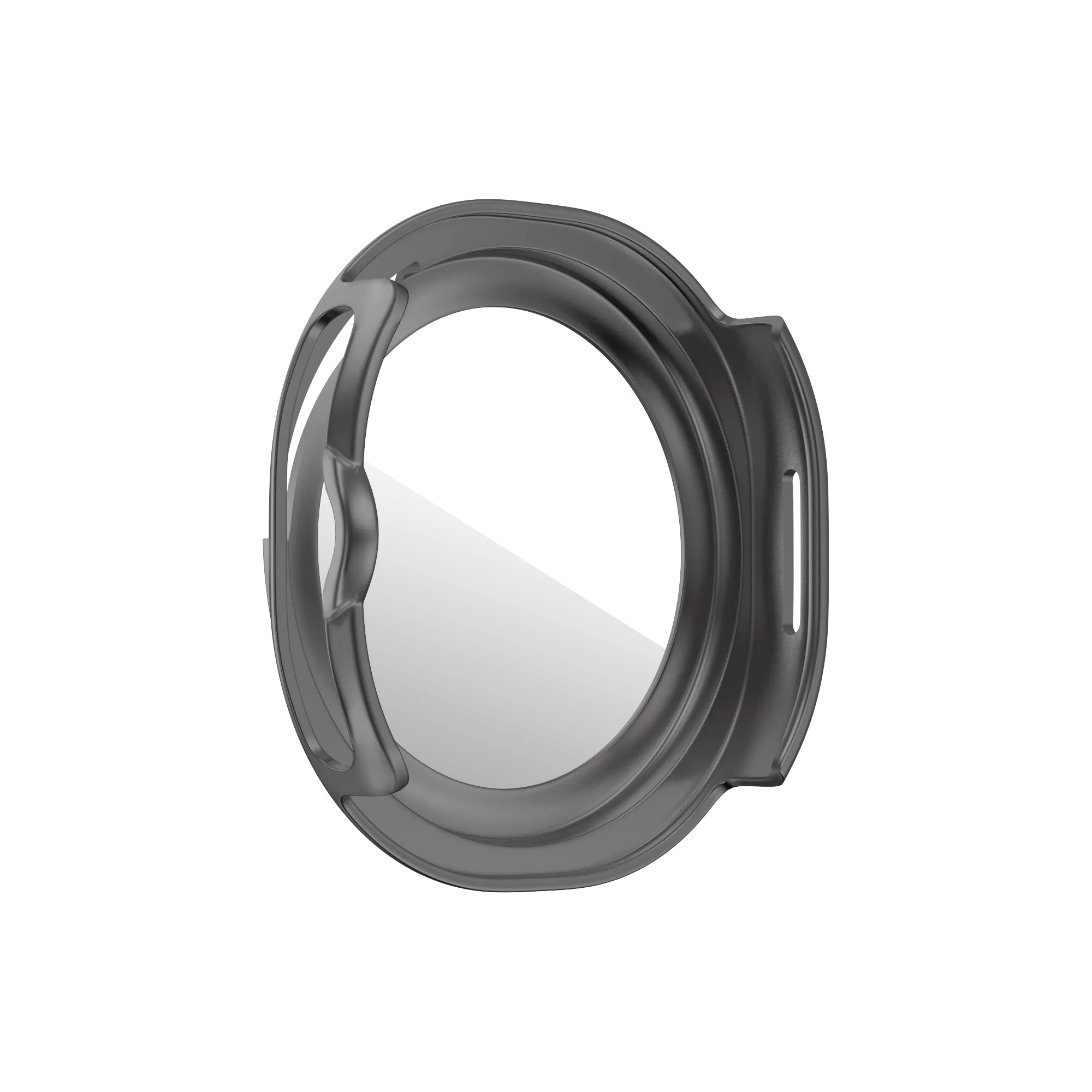 Bandz Funda Bezel con vidrio Samsung Galaxy Watch 8 Classic (gris titanio/naranja)