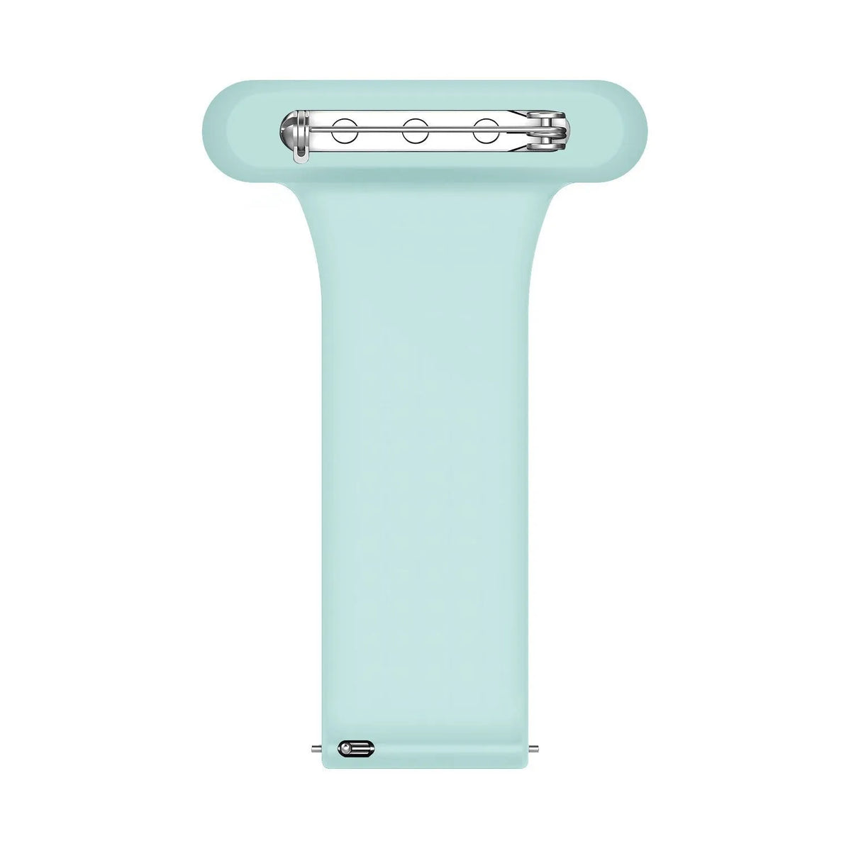 Silicone Nurse Fob, light green, without a watch, 3/4 front view