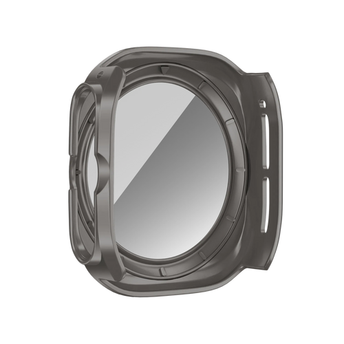 Bandz Samsung Galaxy Watch Ultra PC Case with Glass (Titanium Grey)