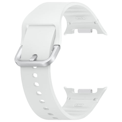 Silicone Sport Strap, white, without a watch, 3/4 front view