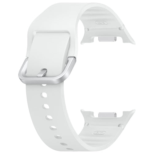 Silicone Sport Strap, white, without a watch, 3/4 front view