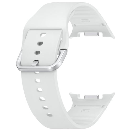 Silicone Sport Strap, white, without a watch, 3/4 front view