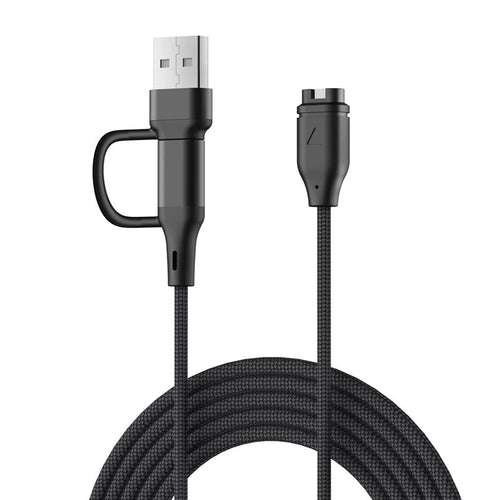 Strap-it USB-A & C 2in1 Braided Garmin Vivoactive 5 Charger