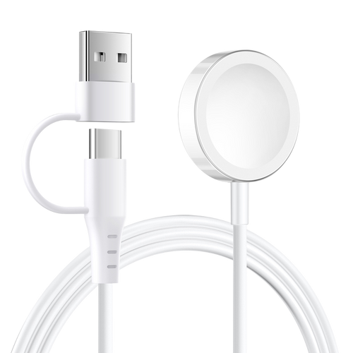 Strap-it USB-A & C 2in1 PVC Apple Watch Charger