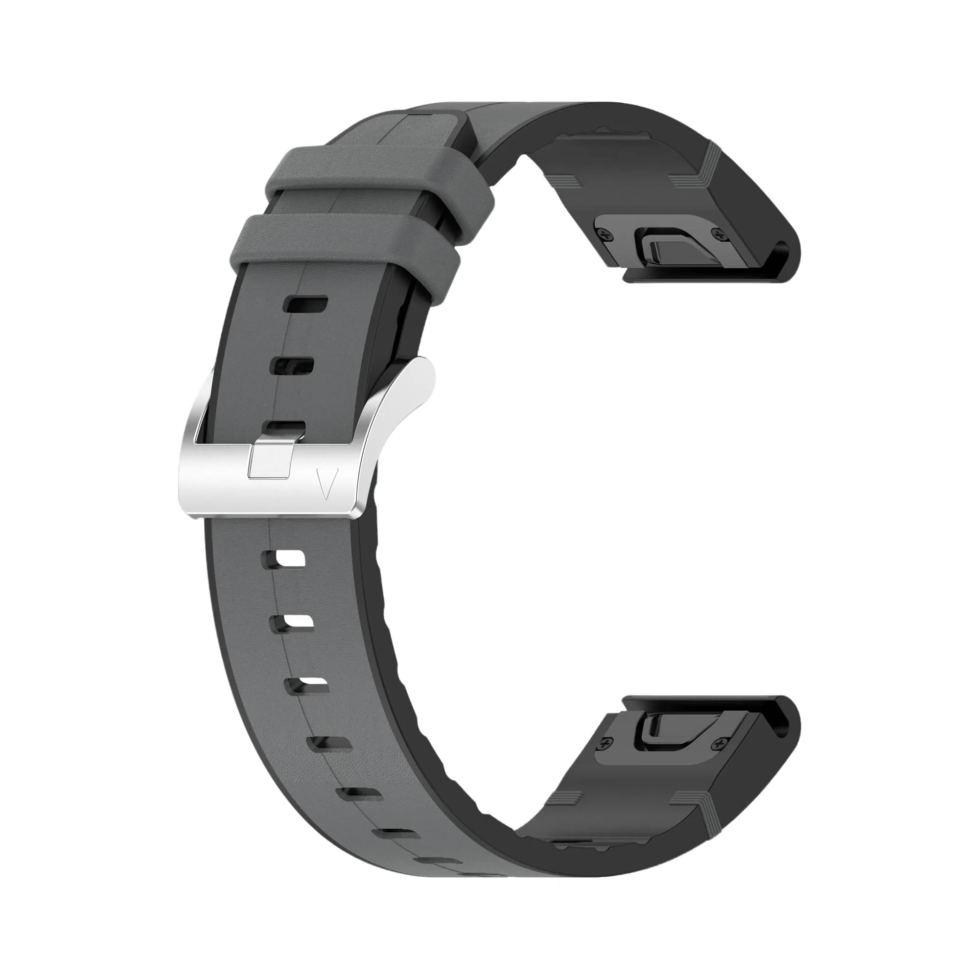 Correa cuero híbrida Garmin Forerunner 965 (gris)