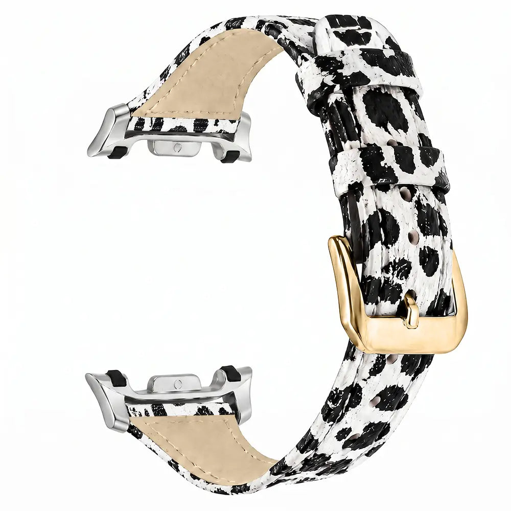 Samsung Galaxy Watch 9 - 44mm Leather Strap (Leopard)