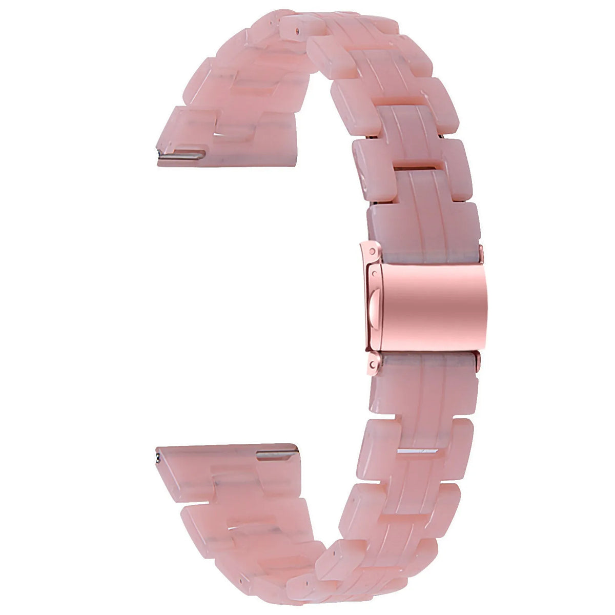Metal Resin Strap, pink, without a watch, 3/4 front view