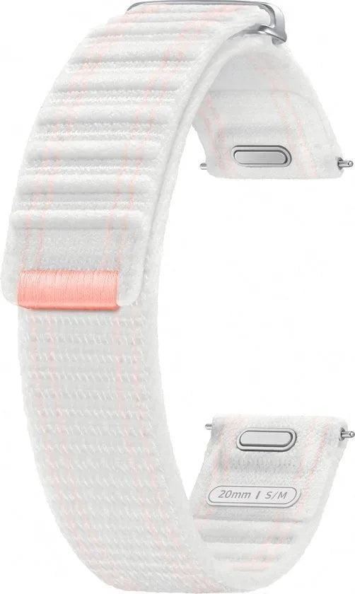 Nylon Fabric Strap, white, without a watch, 3/4 front view