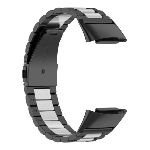 Steel Strap, black/silver, without a watch, 3/4 front view