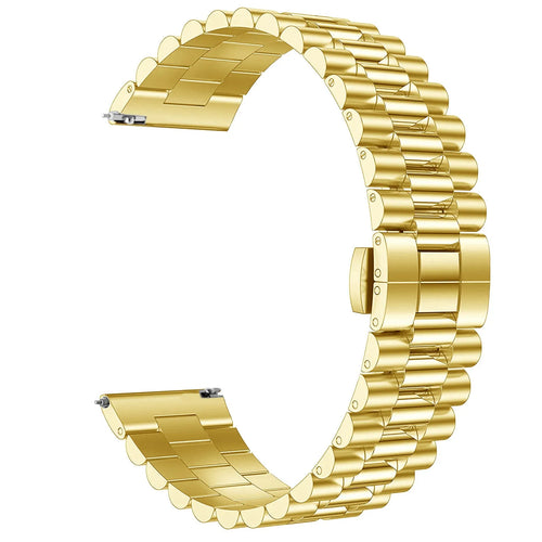 Presidential Steel Strap, gold, without a watch, 3/4 front view