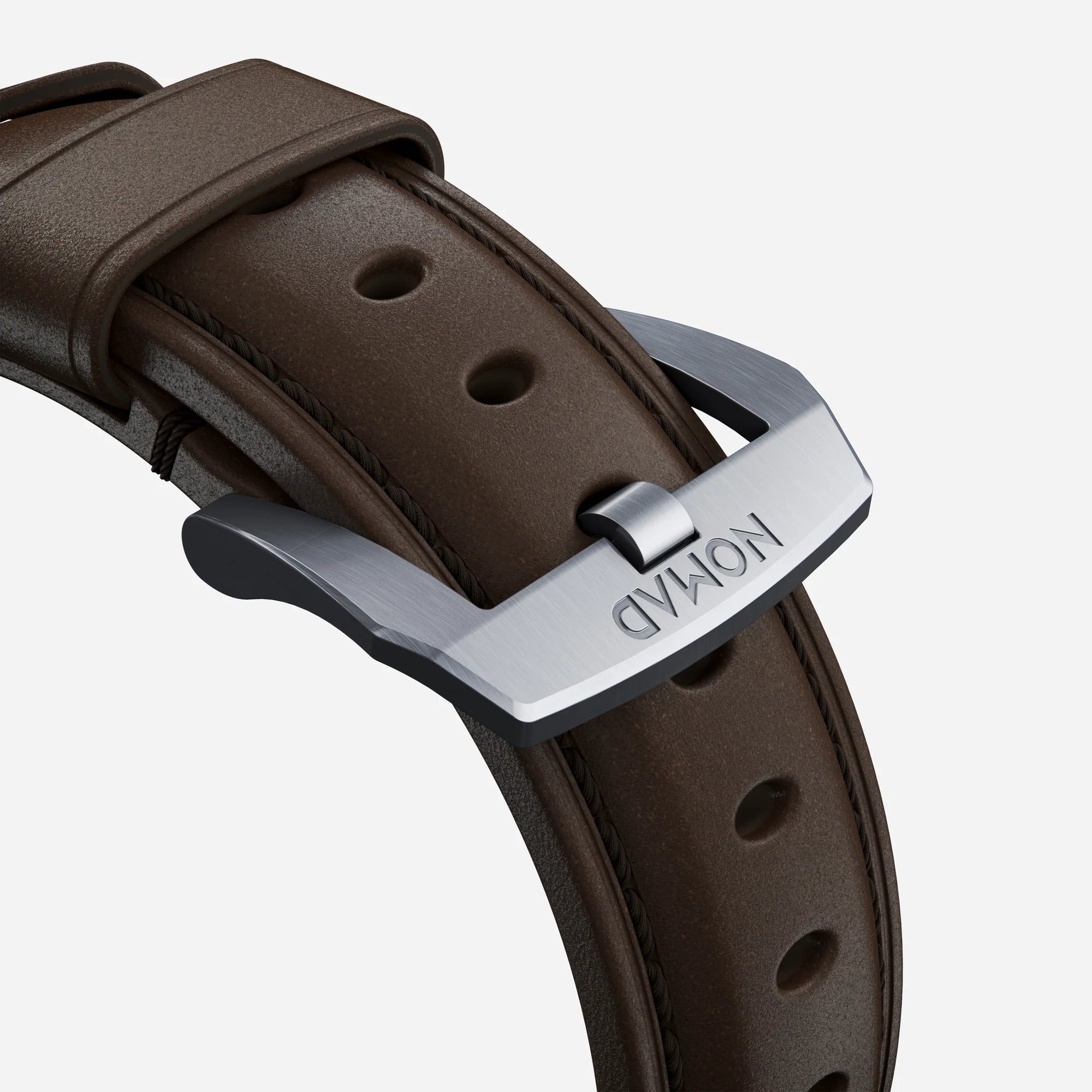 Nomad Correa cuero tradicional Apple Watch (marrón/plateado)