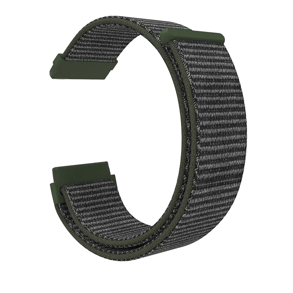 Correa nylon Fitbit Sense (gris- verde)