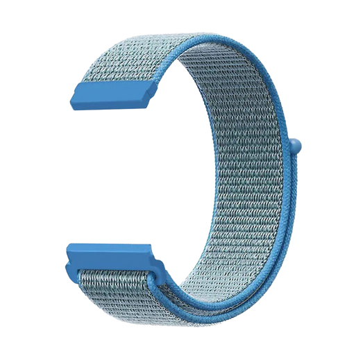 Nylon Strap, light blue, without a watch, 3/4 front view
