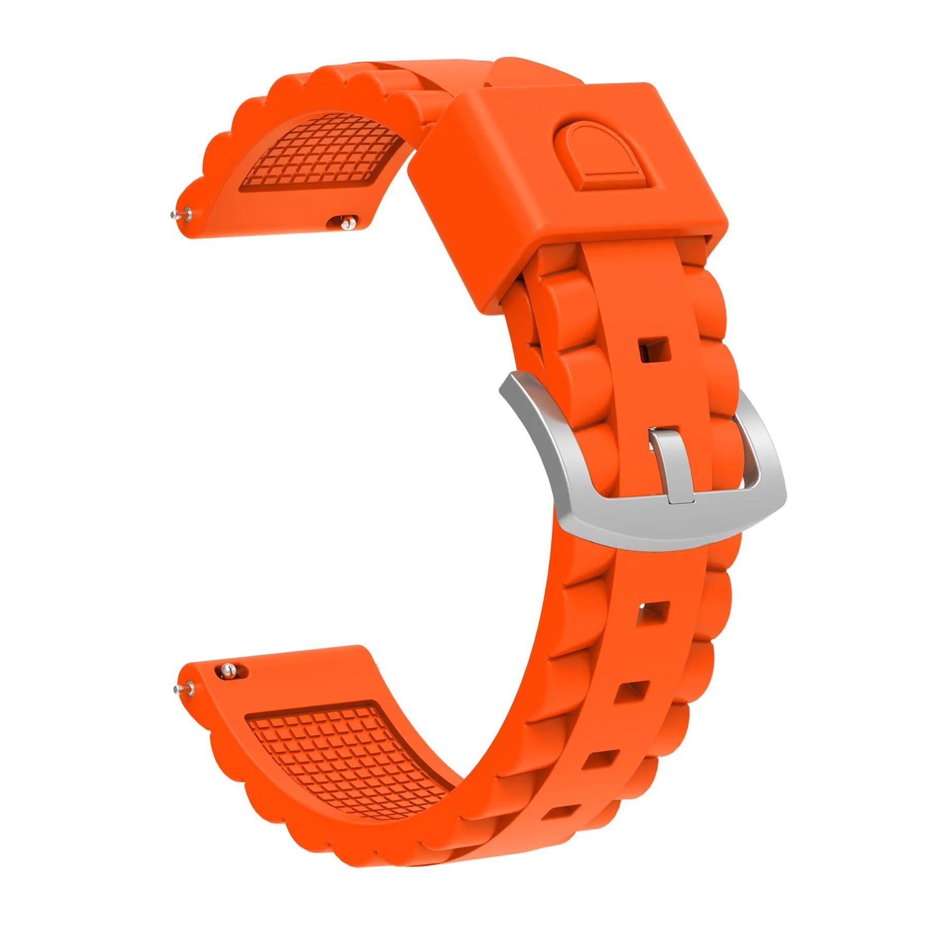 Correa silicona ondulada TicWatch Pro 5 Enduro (naranja)