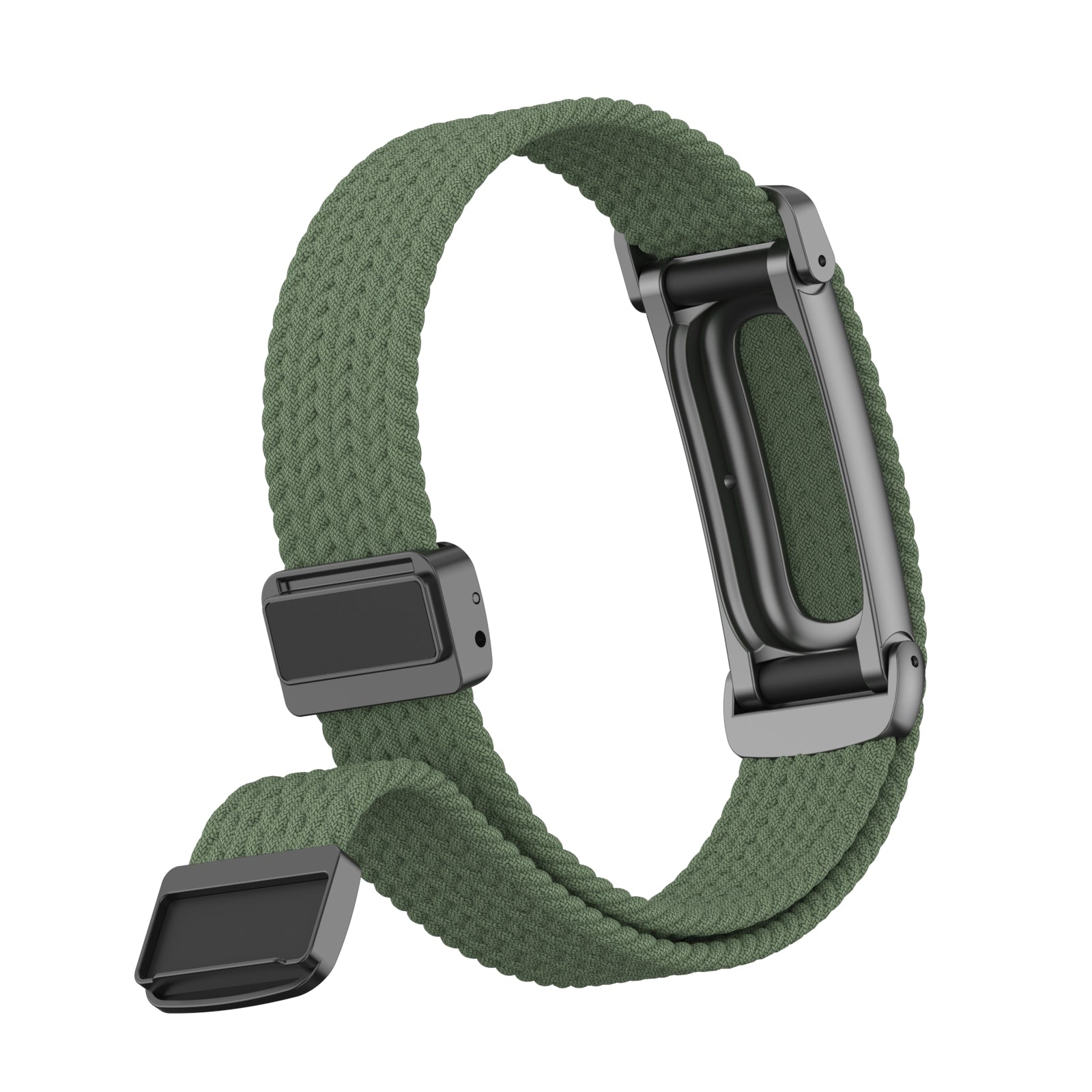 Correa trenzada con hebilla-D Fitbit Air (verde militar)