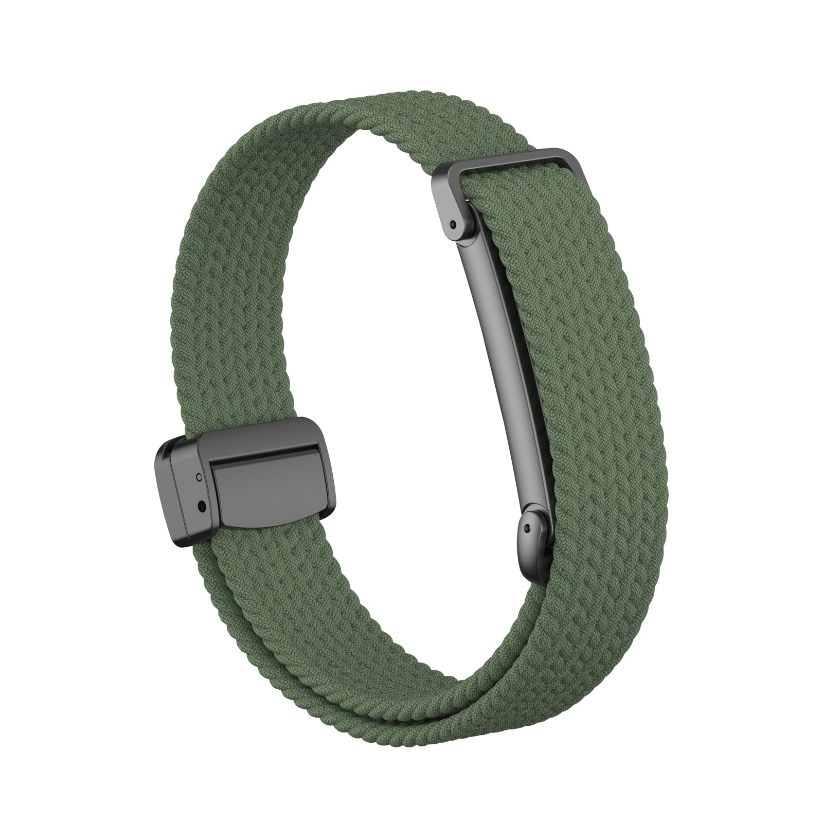 Correa trenzada con hebilla-D Fitbit Air (verde militar)