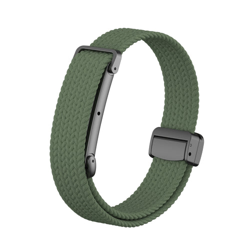 Correa trenzada con hebilla-D Fitbit Air (verde militar)