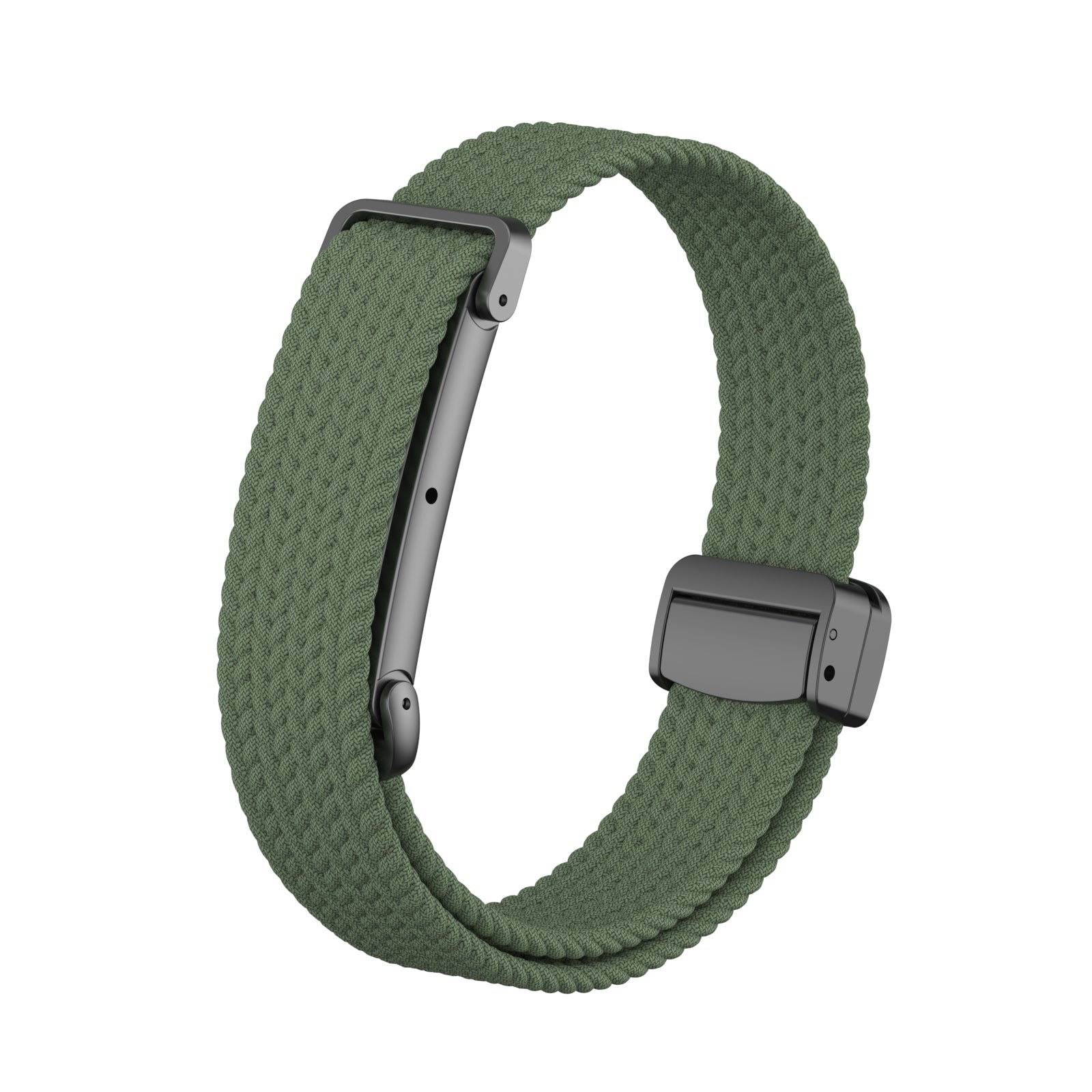 Correa trenzada con hebilla-D Fitbit Air (verde militar)