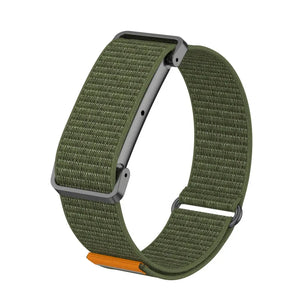 Nylon Strap with Frame, army green, without a watch, 3/4 front view
